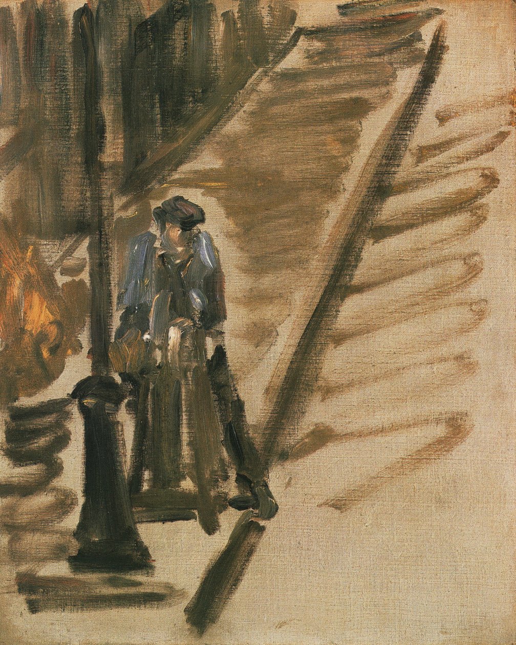 Rue Mosnier med knivsliber af Édouard Manet