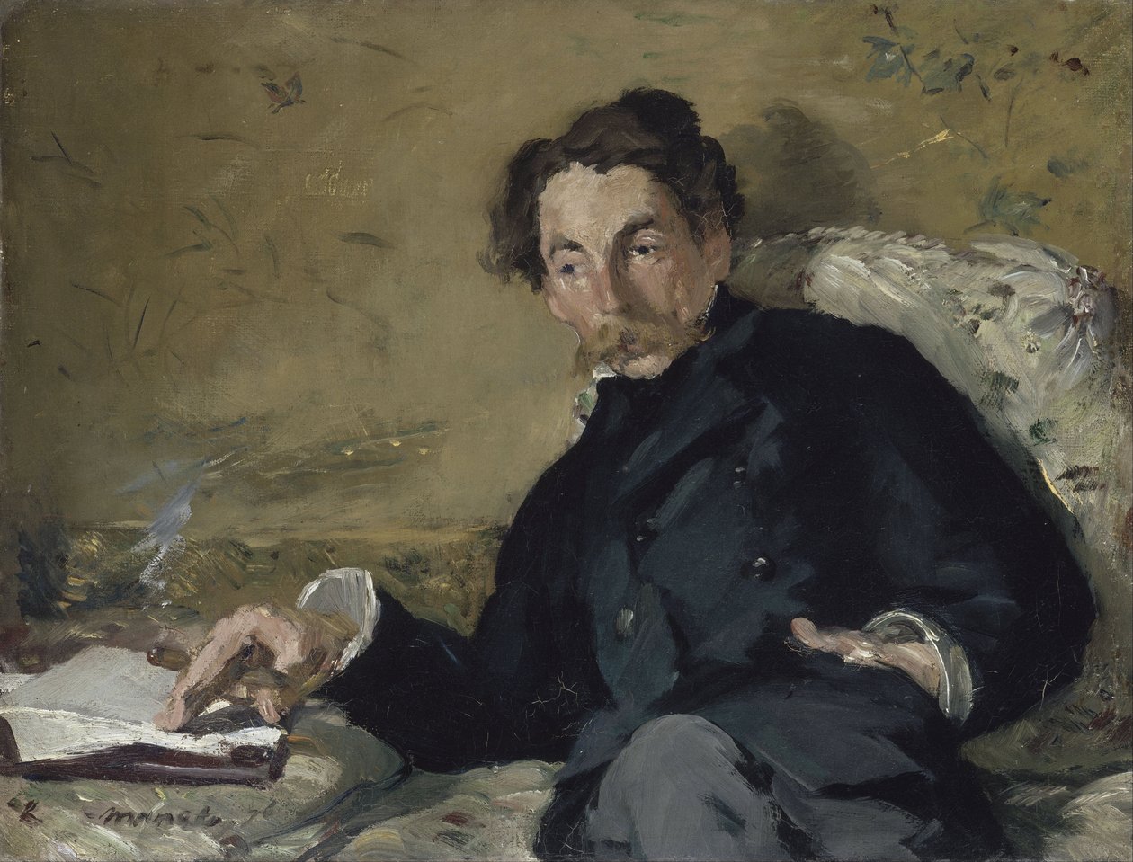 Stephane Mallarme af Édouard Manet