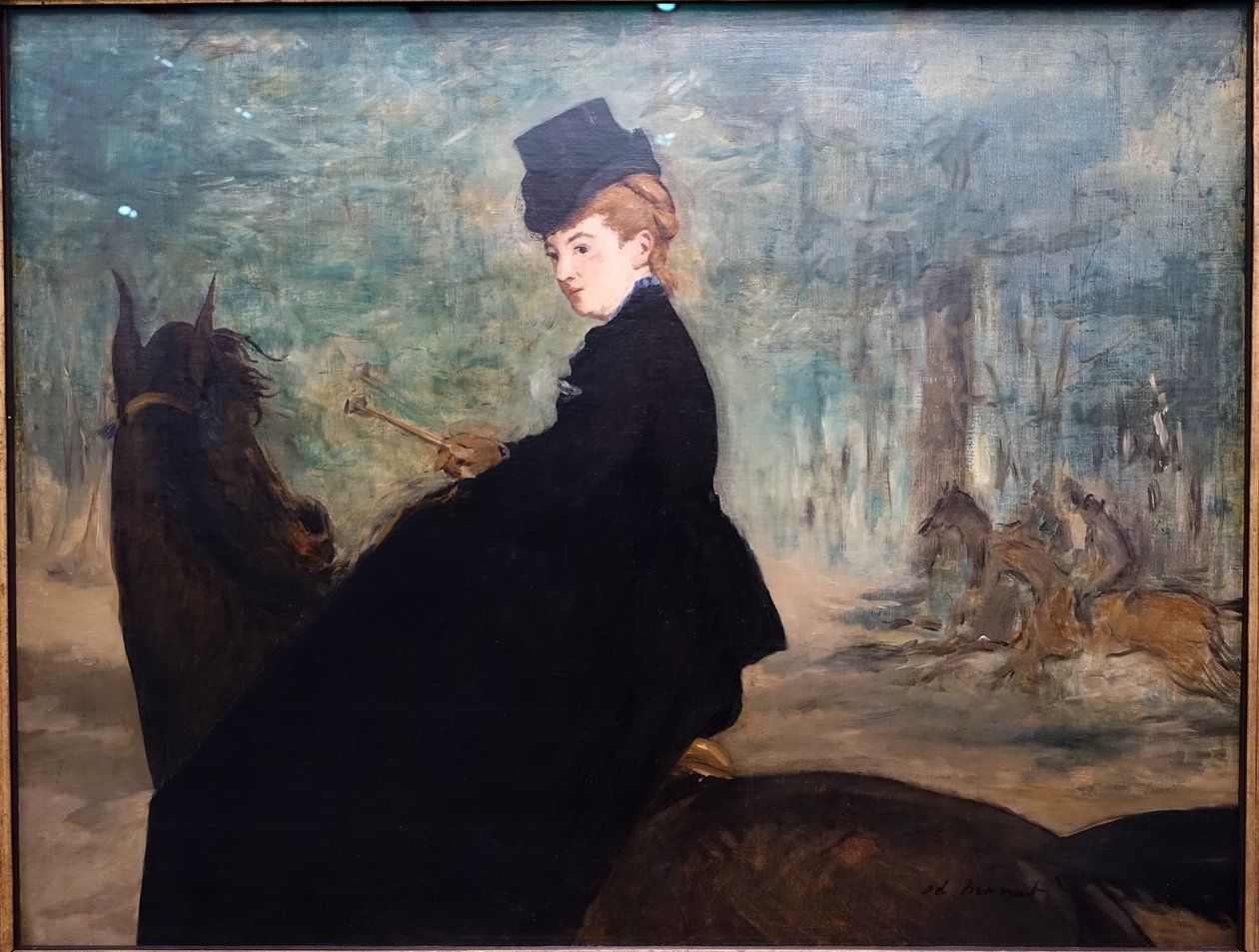 Amazonas, portræt af Marie Lefebure af Édouard Manet