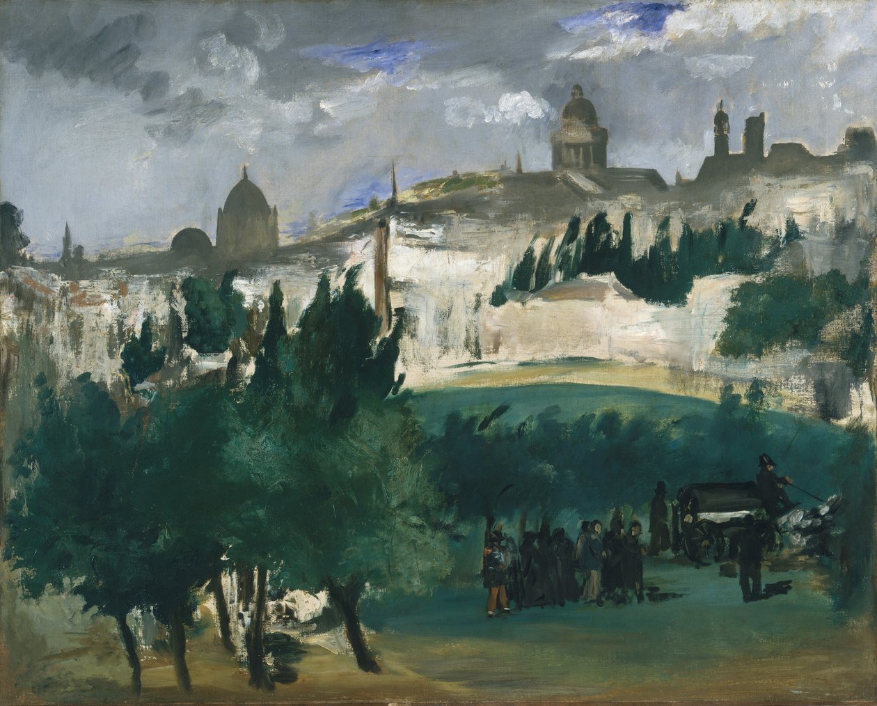 Begravelsen, c.1867 af Édouard Manet