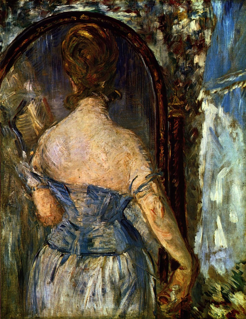 Foran spejlet af Édouard Manet