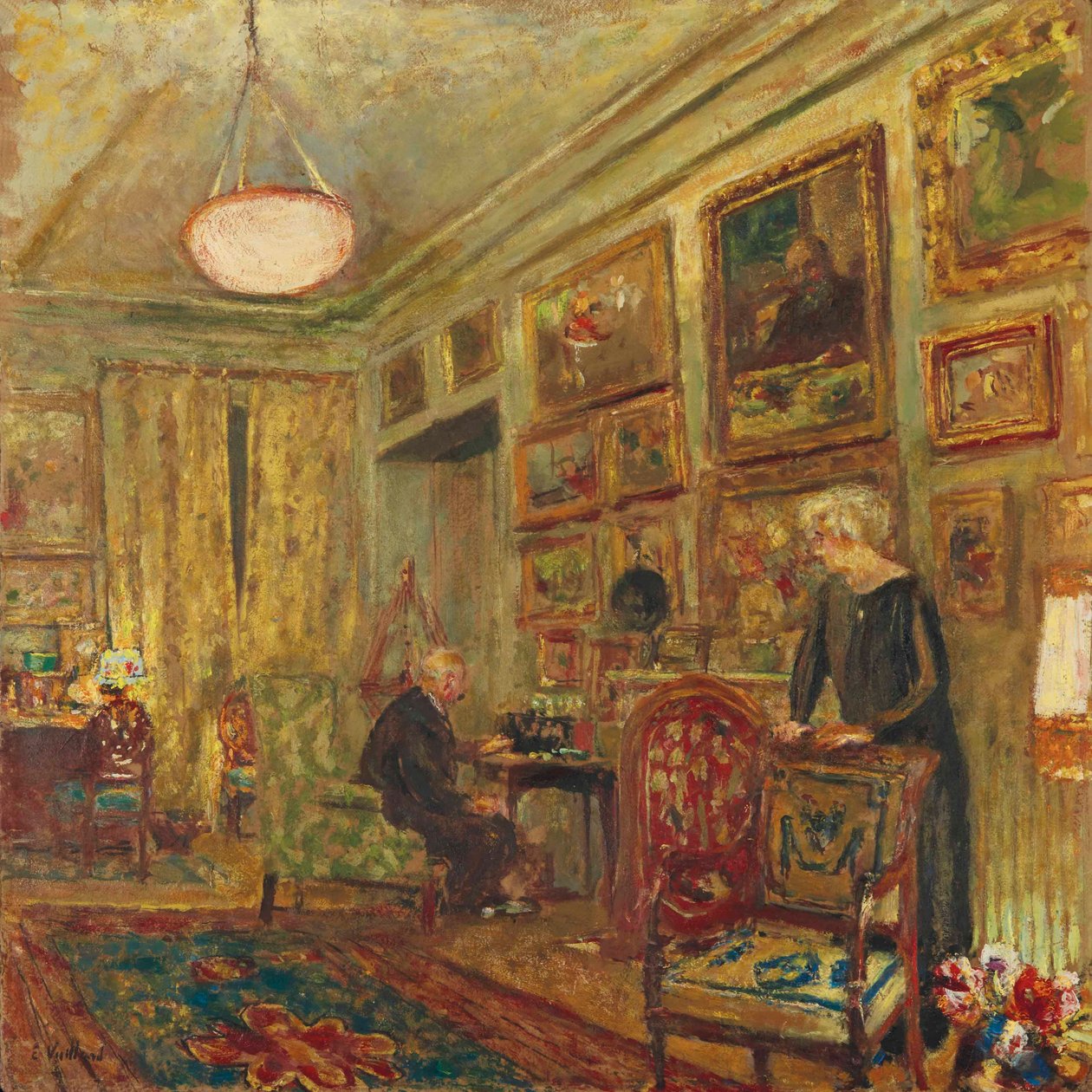foran tsf rue de naples undersøgelse for luc af Edouard Vuillard