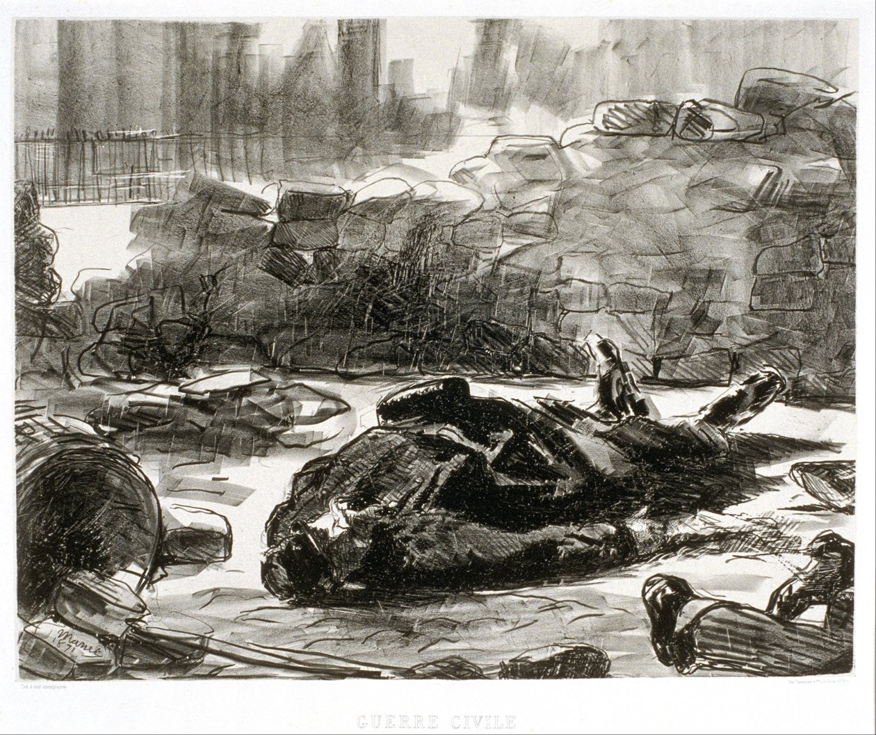 Borgerkrig af Édouard Manet