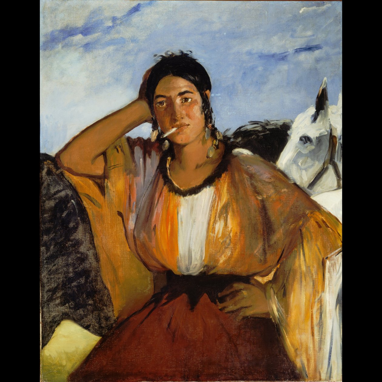 Sigøjner med en cigaret af Édouard Manet
