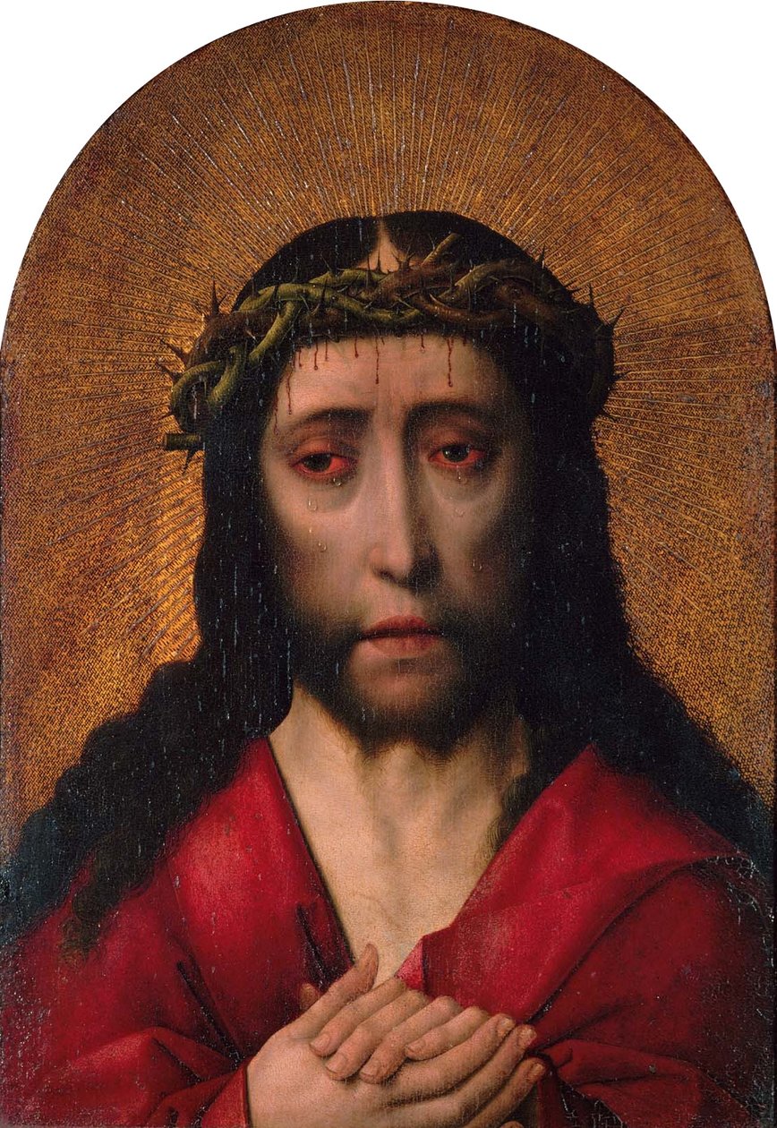 Kristus kronet med torner af follower of Dieric Bouts