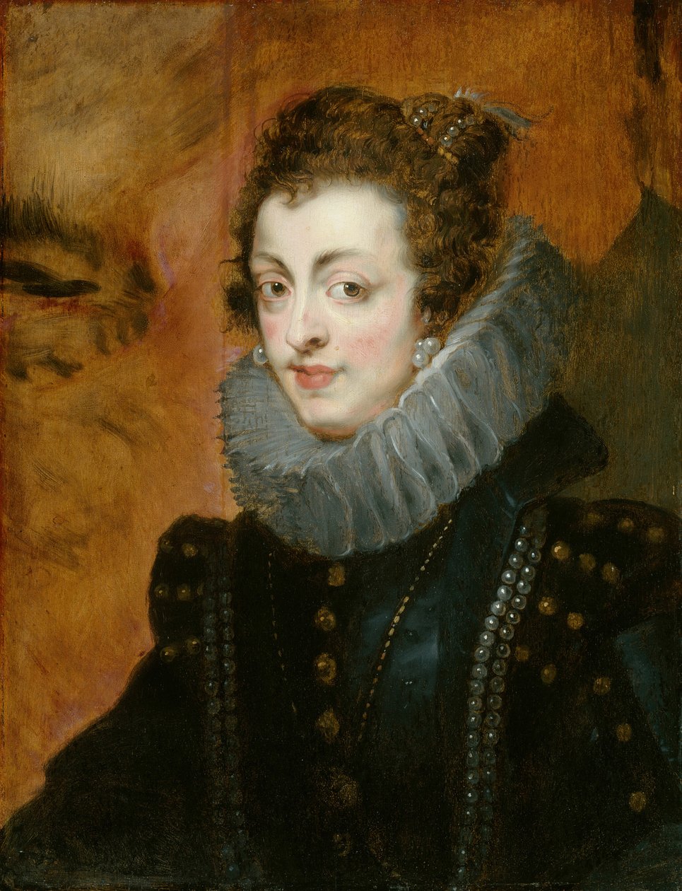 Portræt af Isabella af Bourbon, ca. 1630. af follower of Flemish,. Peter Paul Rubens