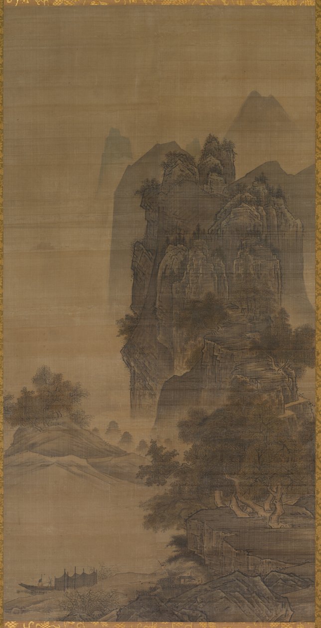 Landskab af follower of Sesshū Tōyō