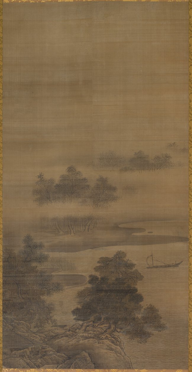 Landskab af follower of Sesshū Tōyō