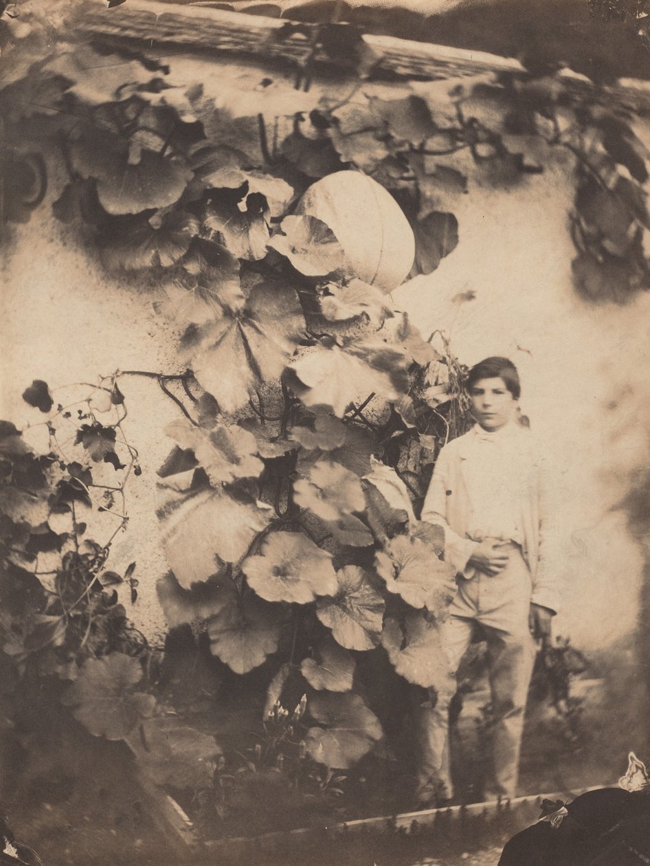 Dreng med græskarranke,1854 (foto) af freres Varin