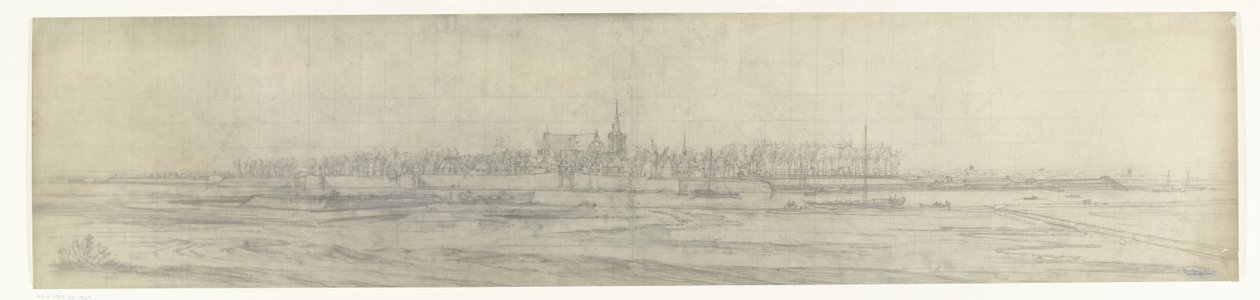 Udsigt over graven, 1672 Fotos af tegninger af den franske invasion af Holland i 1672 af Adam Frans van der Meulen bevaret i Manufacture des Gobelins (serietitel) af frères Moreau