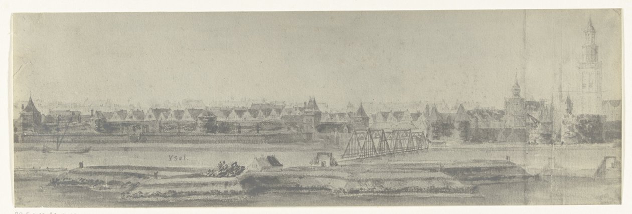 Udsigt over Kampen, 1672 Fotos af tegninger af den franske invasion af Holland i 1672 af Adam Frans van der Meulen bevaret i Manufacture des Gobelins (serietitel) af frères Moreau