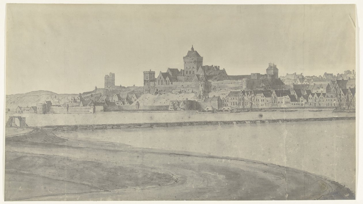 Udsigt over Nijmegen, 1672 Fotos af tegninger af den franske invasion af Holland i 1672 af Adam Frans van der Meulen bevaret i Manufacture des Gobelins (serietitel) af frères Moreau