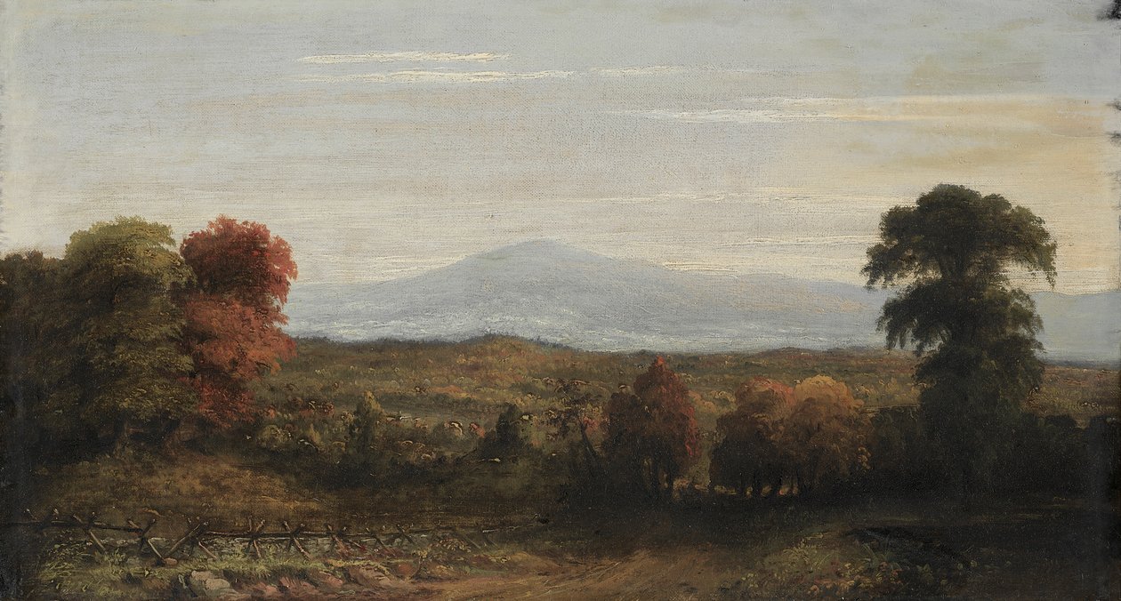 Landskab af imitator of Jasper F. Cropsey