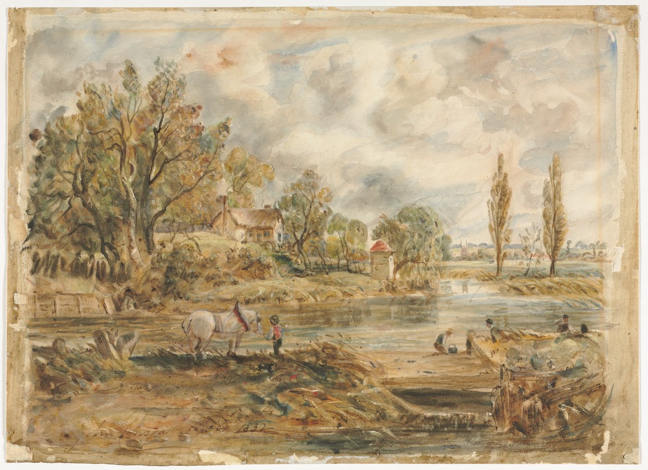 Den Hvide Hest af imitator of John Constable