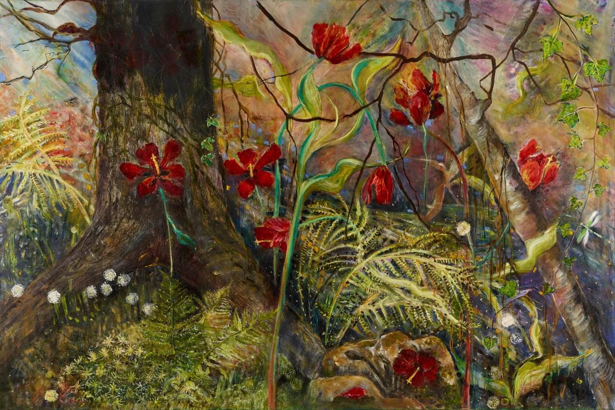 Feral Garden, 2017 (olie) af jocasta shakespeare
