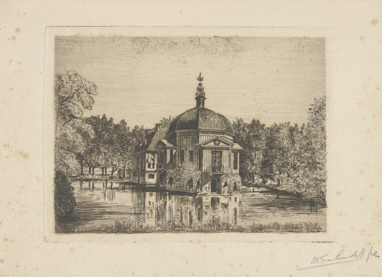 Udsigt over Trompenburgh af jonkheer Barthold Willem Floris van Riemsdijk