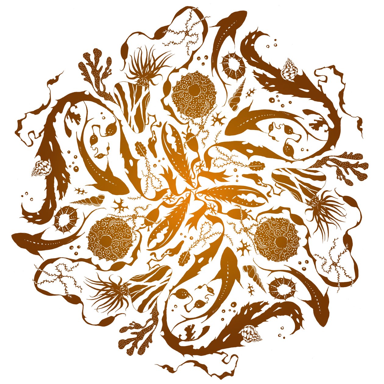 Mare marginis, 2018 (serigrafi) af julia McKenzie