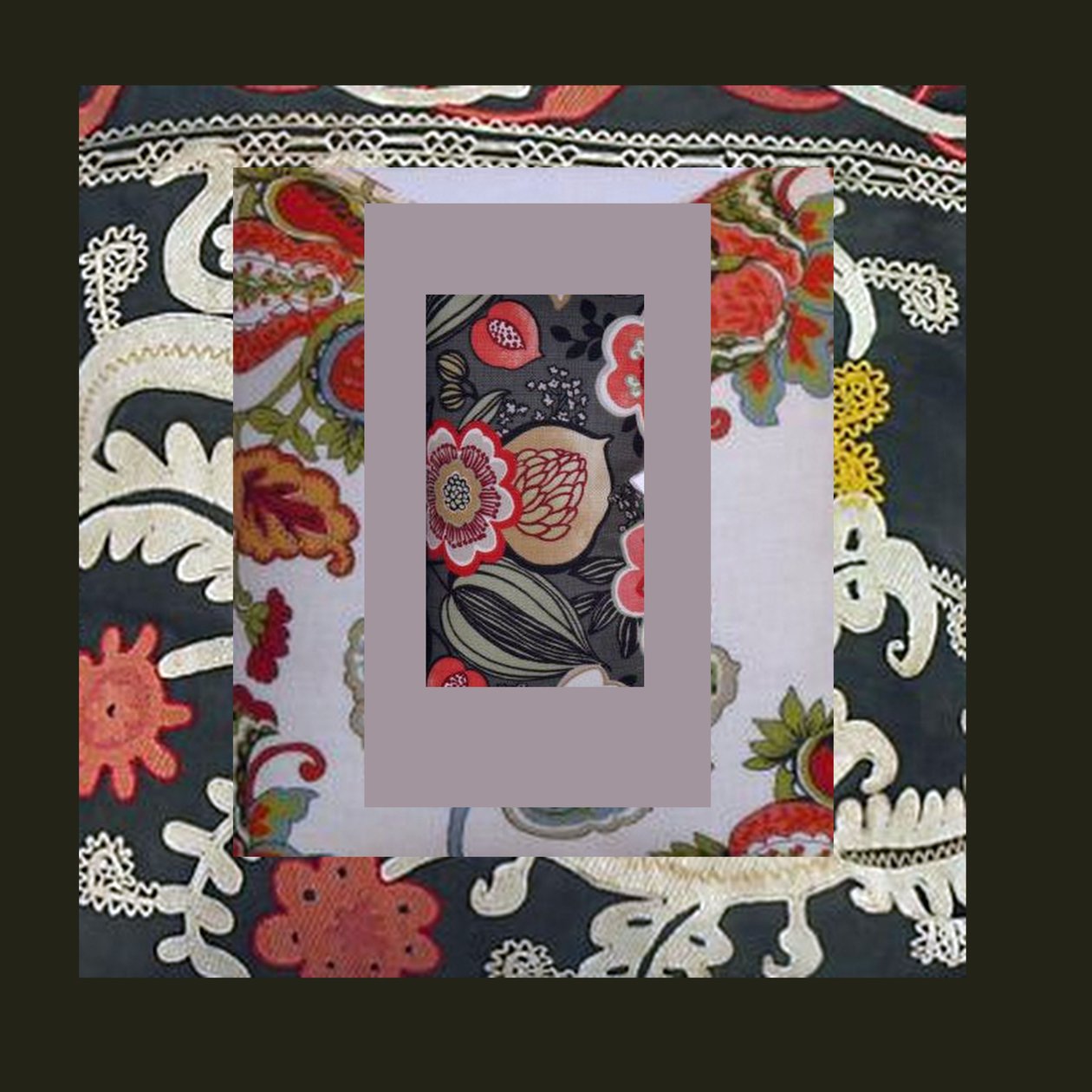 COLOR AND PATTERN COLLAGE, 2018 (blandede medier) af linda arthurs