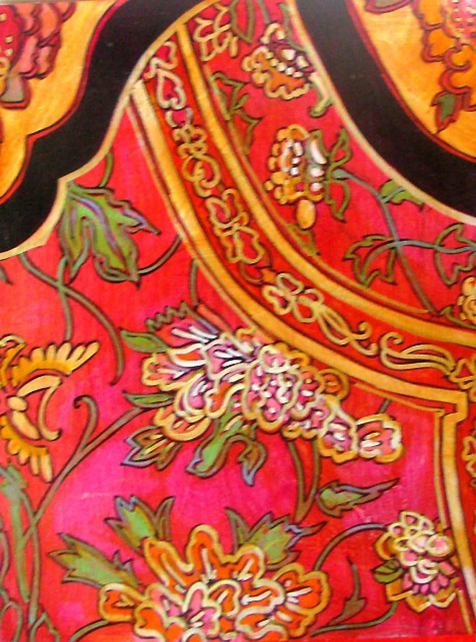 Kinesisk jakke foran, 2012 (blandede medier) af linda arthurs