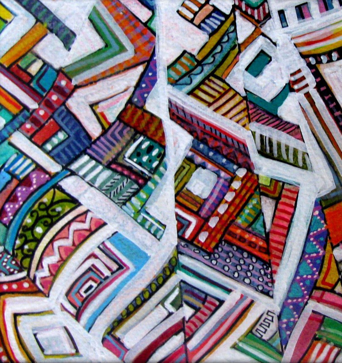 Triangles, 2014 (akvarel, blæk) af linda arthurs