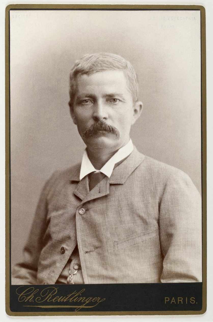 Henry Morton Stanley (1841-1904), walisisk opdagelsesrejsende i Centralafrika af Léopold Émile Reutlinger