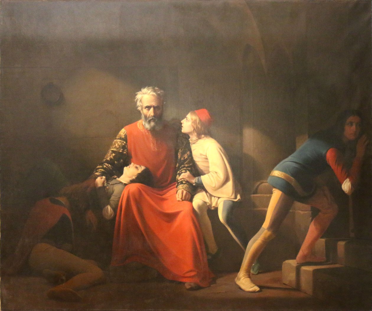 Ugolino og hans sønner af Émile Vernet Lecomte