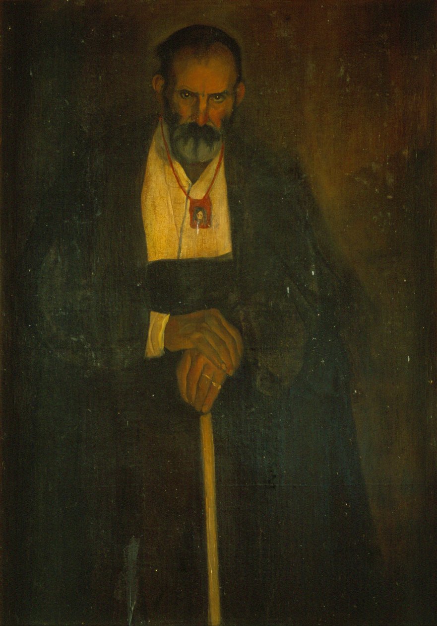 Den gamle mand med Scapular af Ángel Zárraga