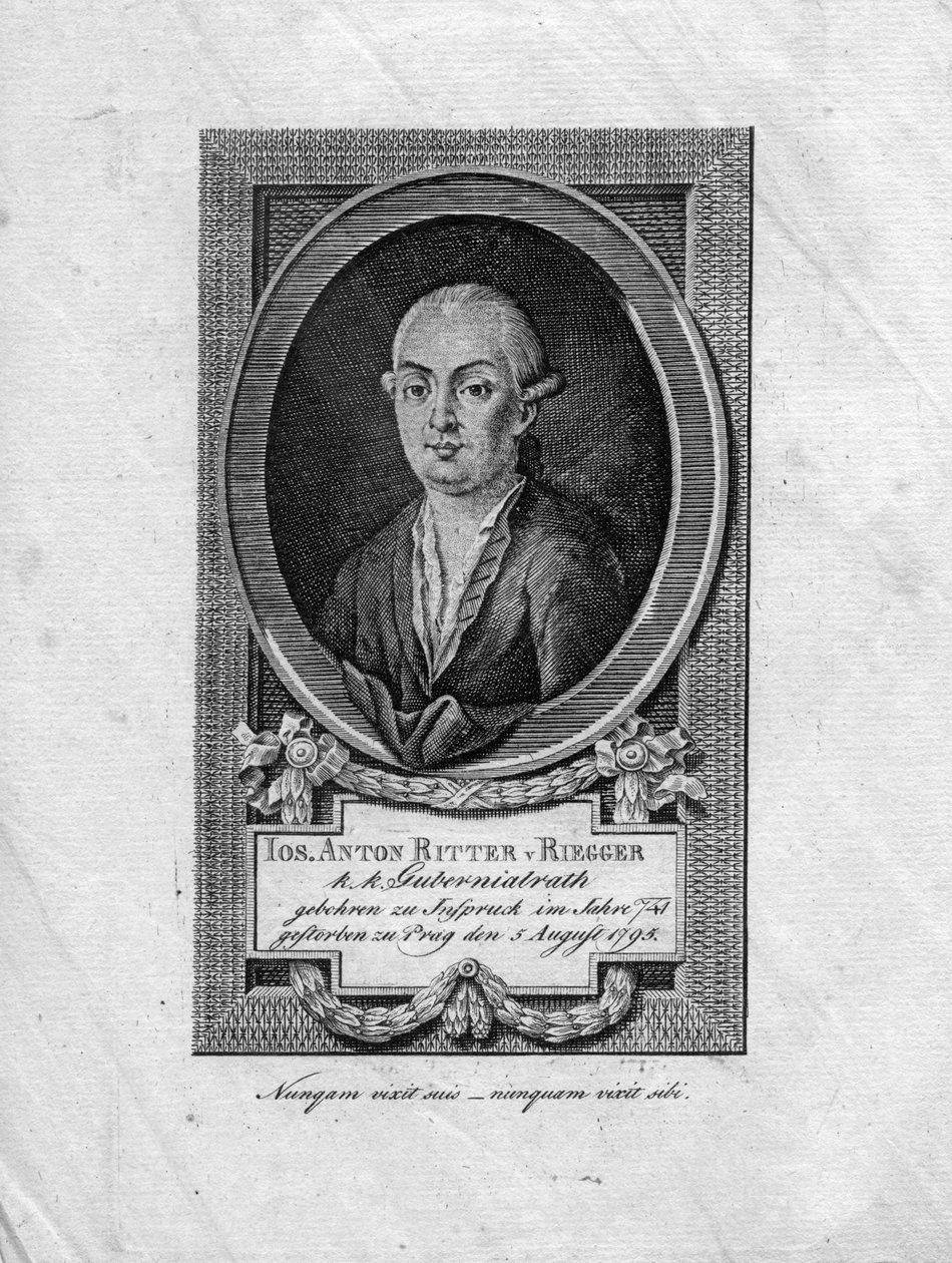 Josef Anton von Riegger af non identifié