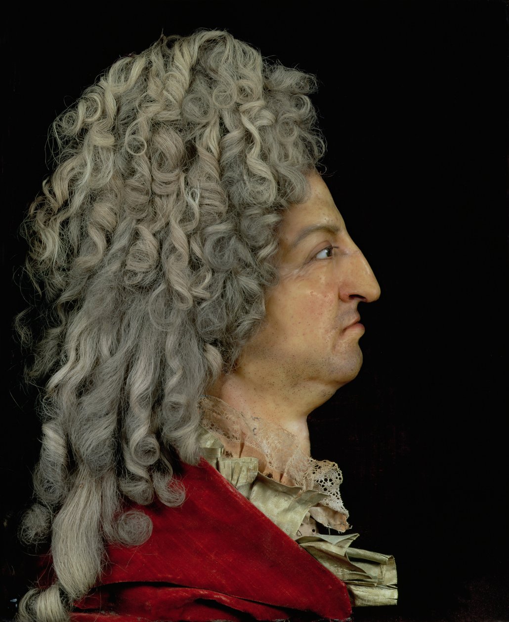 Ludvig XIV (1638-1715) 1706 (blandede medier) af Antoine Benoist or Benoit du Cercle
