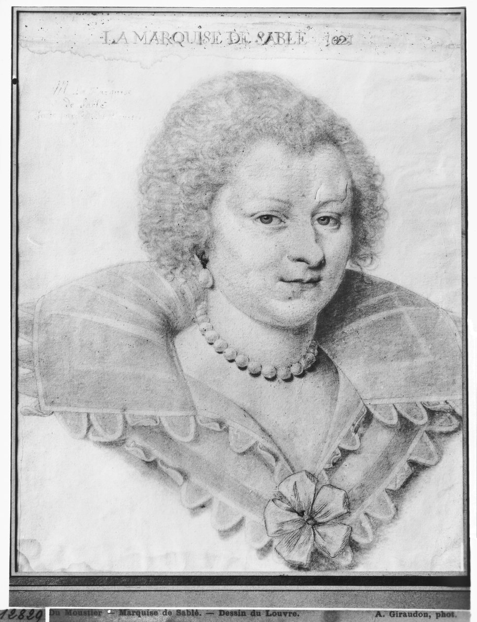 Portræt af Magdeleine de Souvre (1599-1678) Marquise de Sable, 1621 af Daniel Dumonstier or Dumoustier