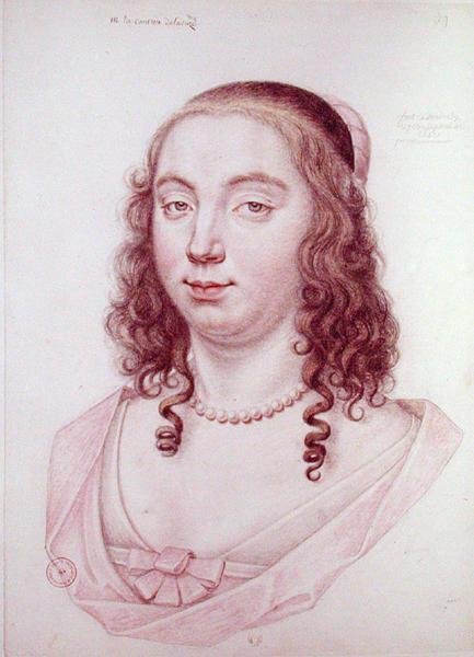 Henriette de Coligny (1618-73) grevinde af La Suze, 1642 af Daniel Dumonstier or Dumoustier