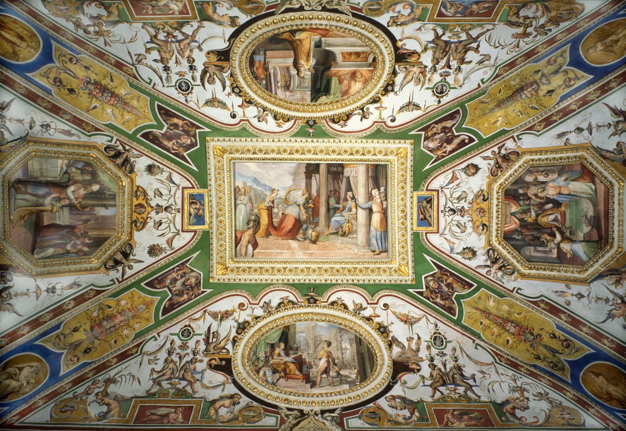 Loft i Galleria Corsini, Rom af Federico Zuccari or Zuccaro