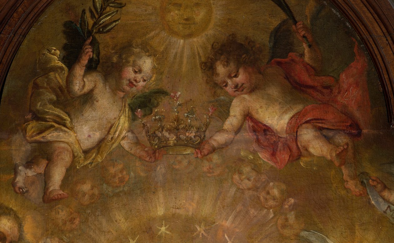 Sognekirke (Saint Walburga Kirke). maleri. Nicolas DeLiemaeckere. af or Liemaecker Nicolaas de Liemakere