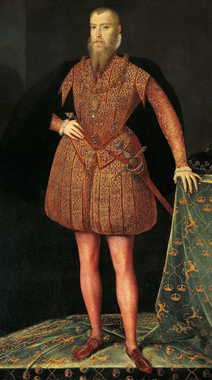 Portræt af Erik XIV af Sverige (Stockholm af or Muelen Steven van der Meulen