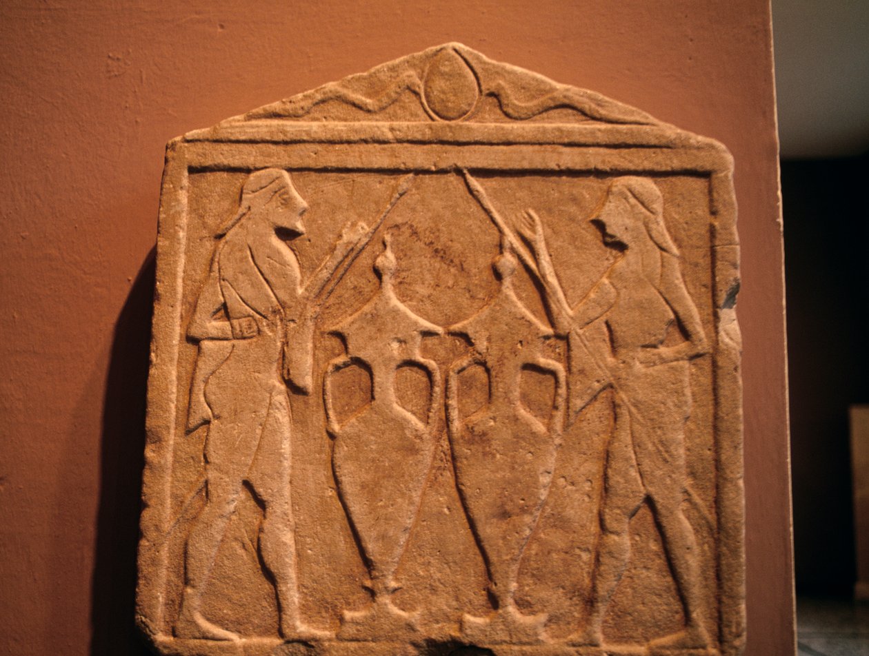 Relief forestillende Kastor og Polydeukes, fra Sparta, Grækenland, græsk civilisation af Unbekannt Unbekannt