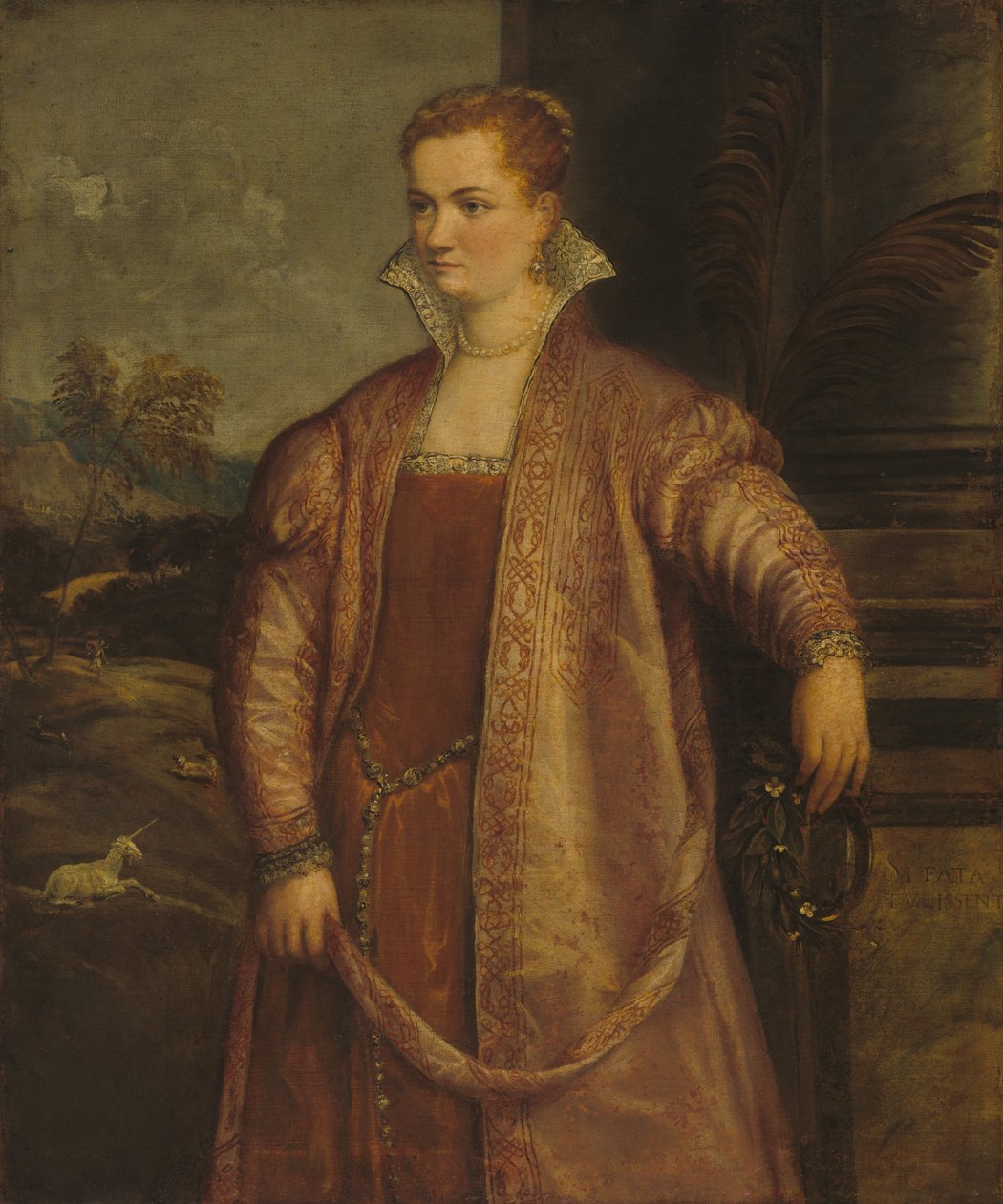 Irene af Spilimbergo af possibly begun by Gian Paolo Pace Assistant of Titian