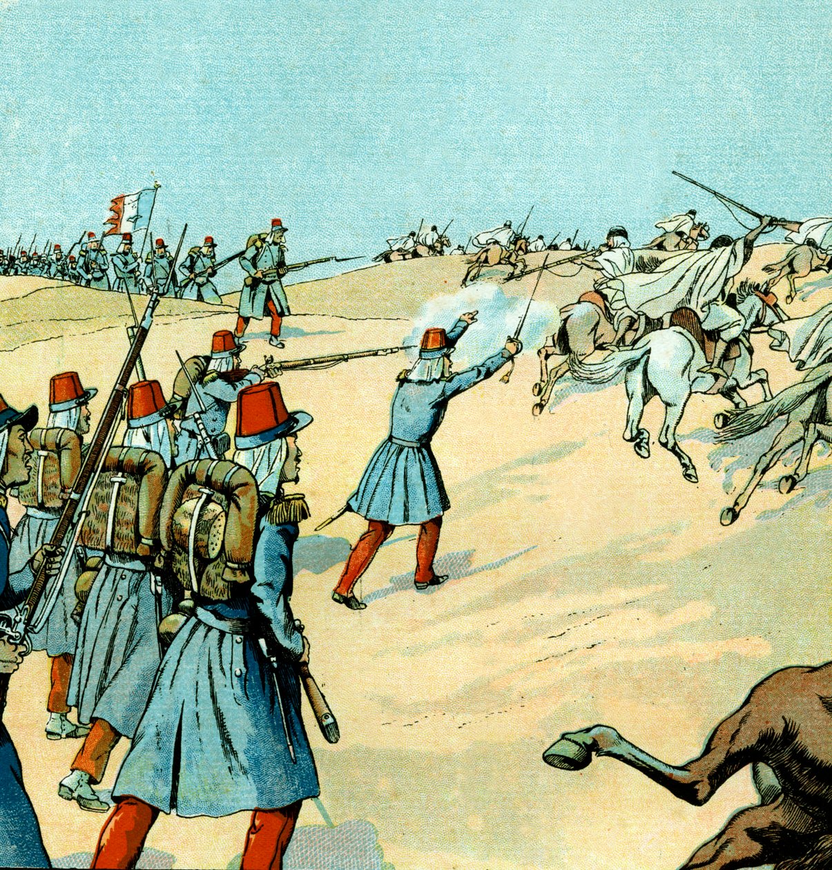 Erobring af Algeriet af den franske hær i 1830 af pseudonym for Onfray de Breville Jacques Job