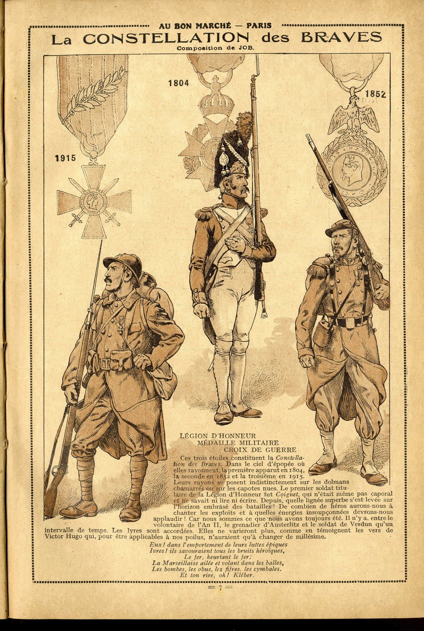 Dagbog over Bon Marche 1917 - Illustration af Job (Jacques Marie (Jacques-Marie) Gaston Onfray og Breville) (1858-1931): 1905 af pseudonym for Onfray de Breville Jacques Job