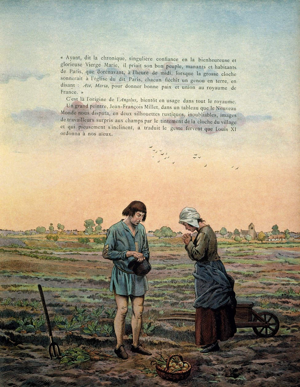 Frankrigs historie i middelalderen (middelalderen): Kong Ludvig XI siger, at den forsigtige (1423-1483) etablerer angelus
