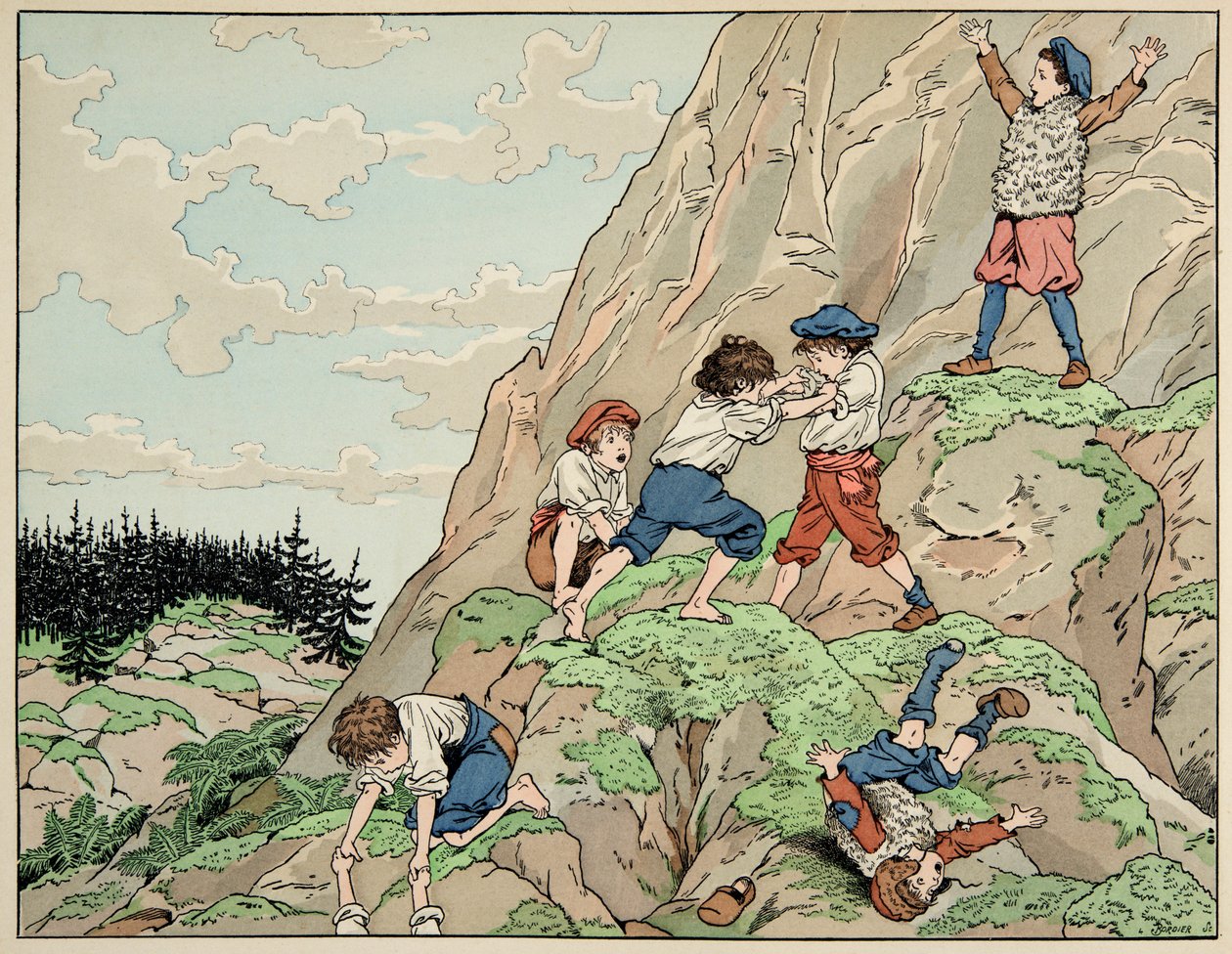 Illustration hentet fra bogen "" Le bon roy Henri"", illustreret af Jacques Marie Gaston Onfray de Breville dit JOB (1858-1931): Henri IV