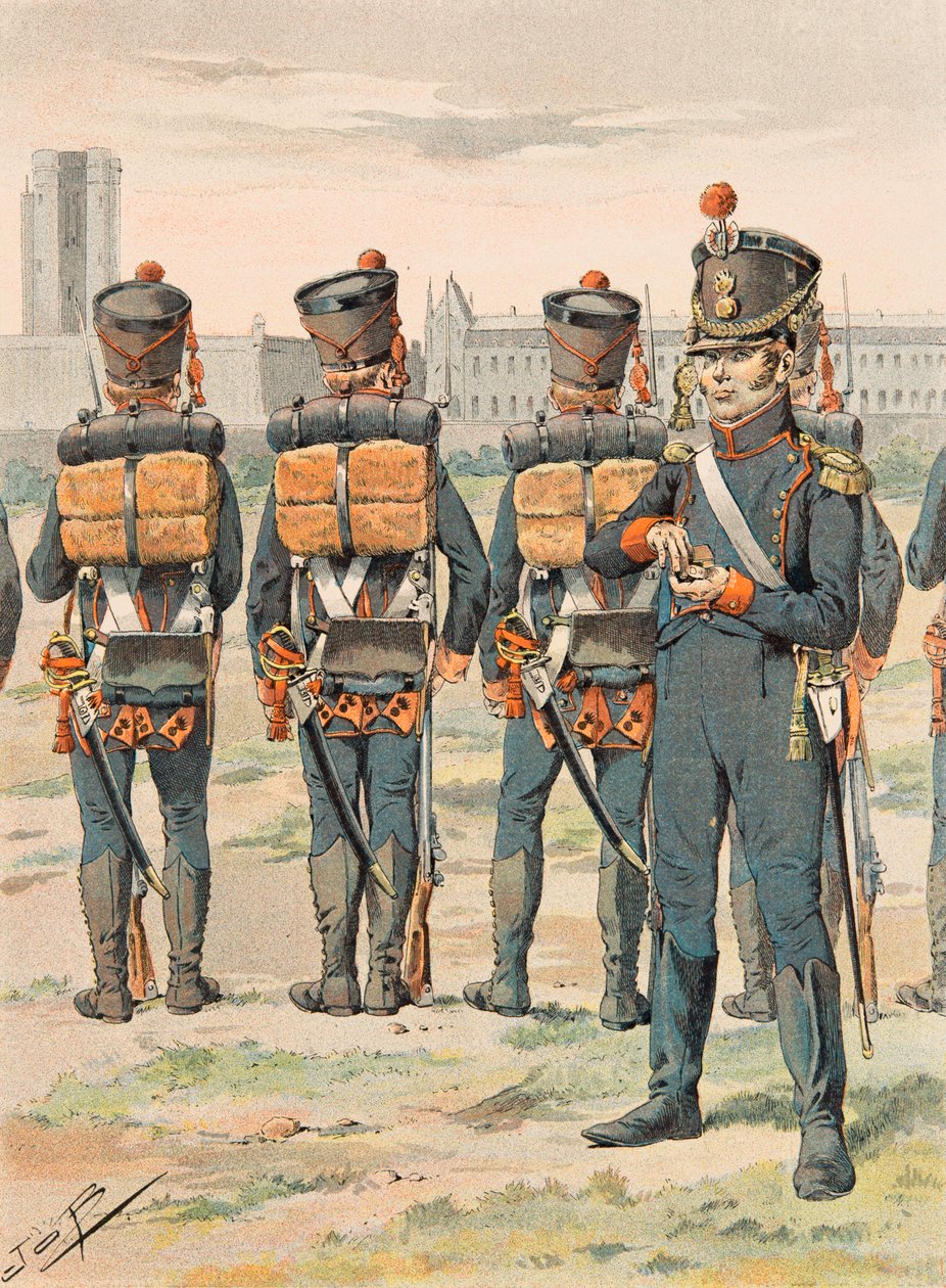 Jacques Marie Gaston Onfroy de Breville dit JOB (1858-1931) - Franske tropper holdt til enhver tid: Pied Artillery (1812), Privat Samling af pseudonym for Onfray de Breville Jacques Job