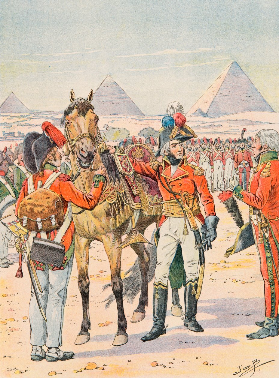 Jacques Marie Gaston Onfroy de Breville dit JOB (1858-1931) - Franske tropper holdt til enhver tid: 9. Half Battle Brigade i Egypten, Privat Samling af pseudonym for Onfray de Breville Jacques Job