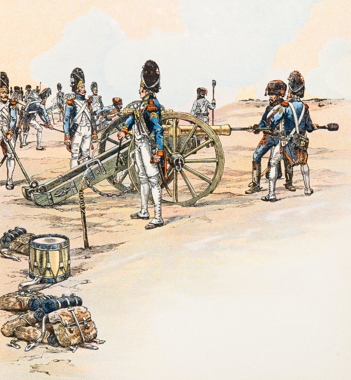 Jacques Marie Gaston Onfroy de Breville dit JOB (1858-1931) - Gunners of the Great Armee af Napoleon Bonaparte, privat samling af pseudonym for Onfray de Breville Jacques Job