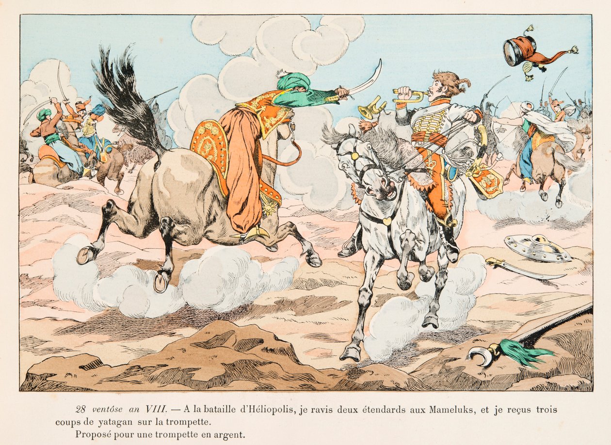 Jacques Marie Gaston Onfroy de Breville dit JOB (1858-1931) - Hussard under den egyptiske kampagne (1798-1801) under Napoleon Bonaparte, privat samling af pseudonym for Onfray de Breville Jacques Job