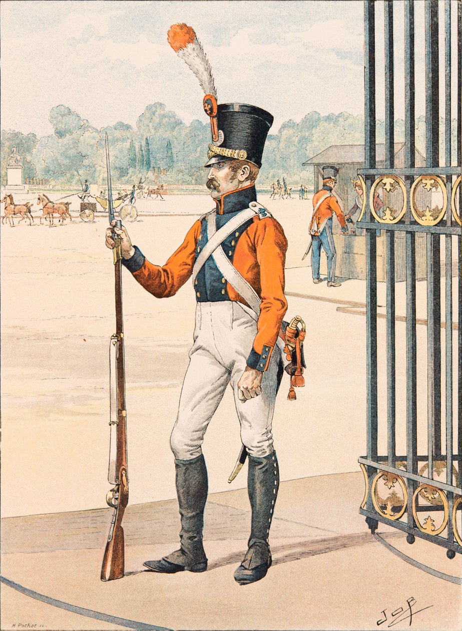 Jacques Marie Gaston Onfroy de Breville dit JOB (1858-1931) - Udklædning af de franske tropper til enhver tid: Grenadier de France, privat samling af pseudonym for Onfray de Breville Jacques Job
