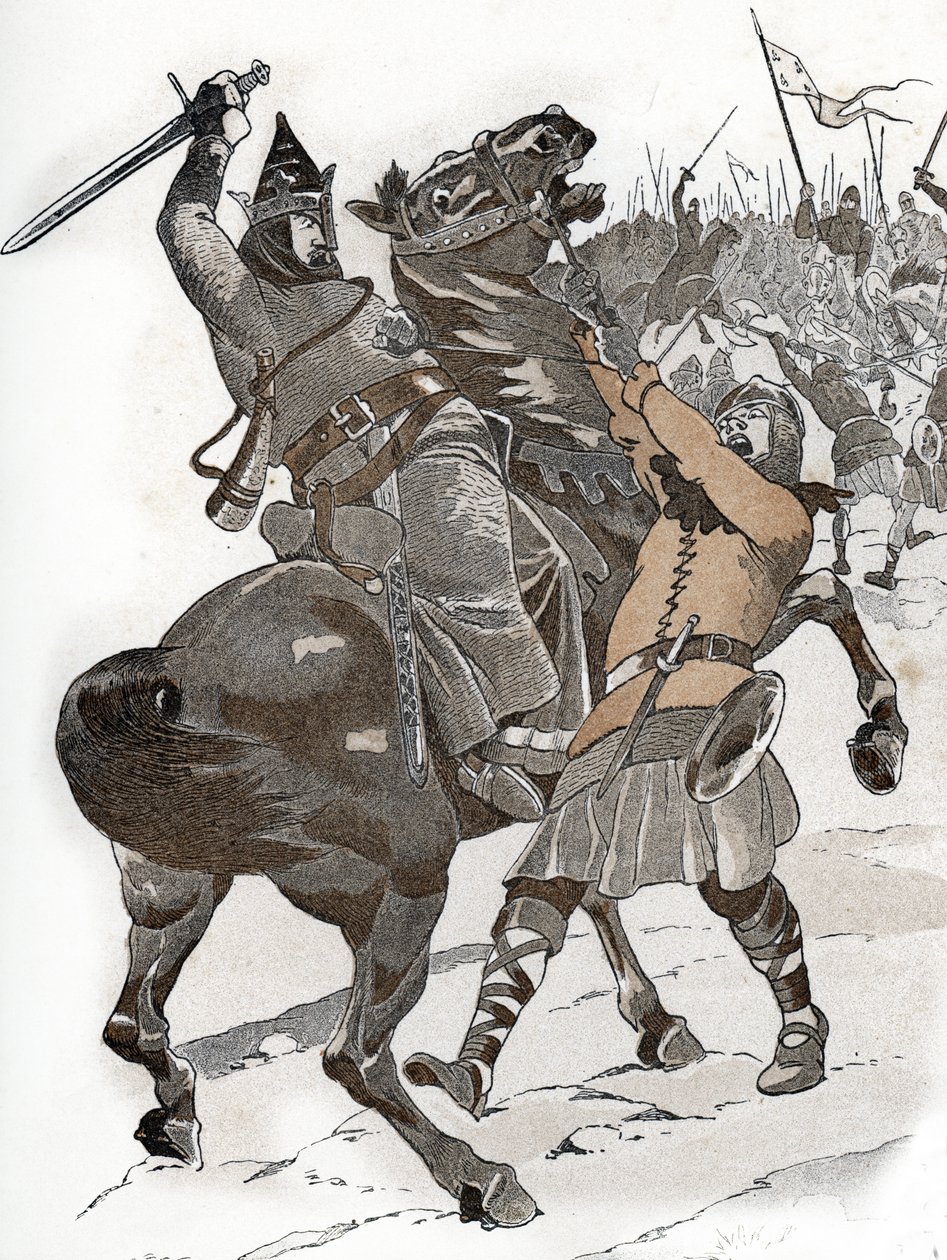 Louis VI le Gros i slaget ved Bremule (1119) "Vi tager ikke kongen af Frankrig, hverken i krig eller i skak!" af pseudonym for Onfray de Breville Jacques Job