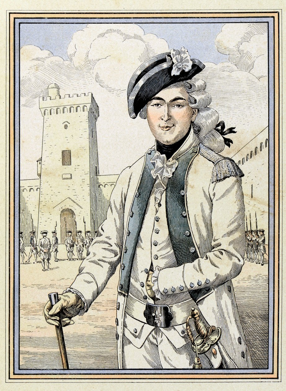 Portræt af Theophile Malo Corret de La Tour (eller Latour) d