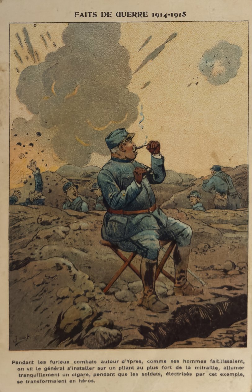 1. verdenskrig: Generalens mappe (illustration) af pseudonym for Onfray de Breville Jacques Job