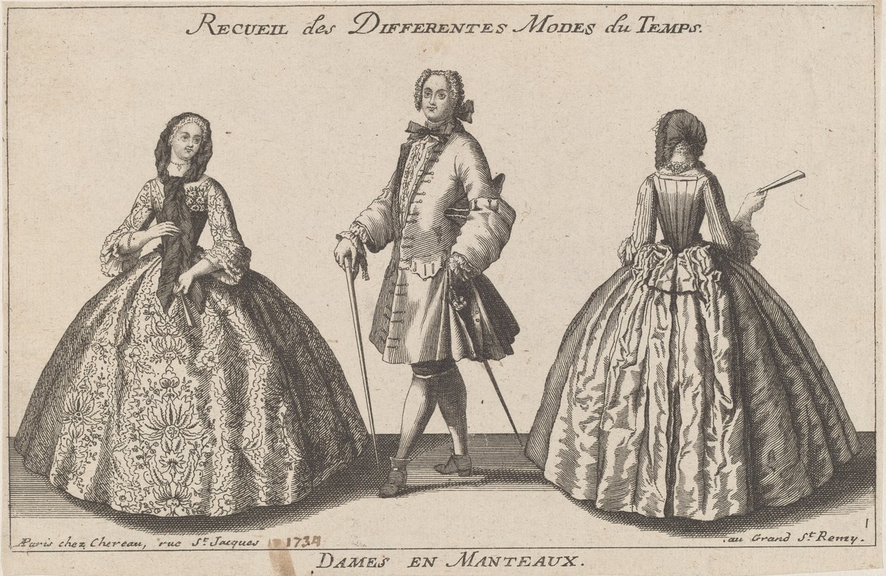 Damer i frakker af published by Jacques Chéreau