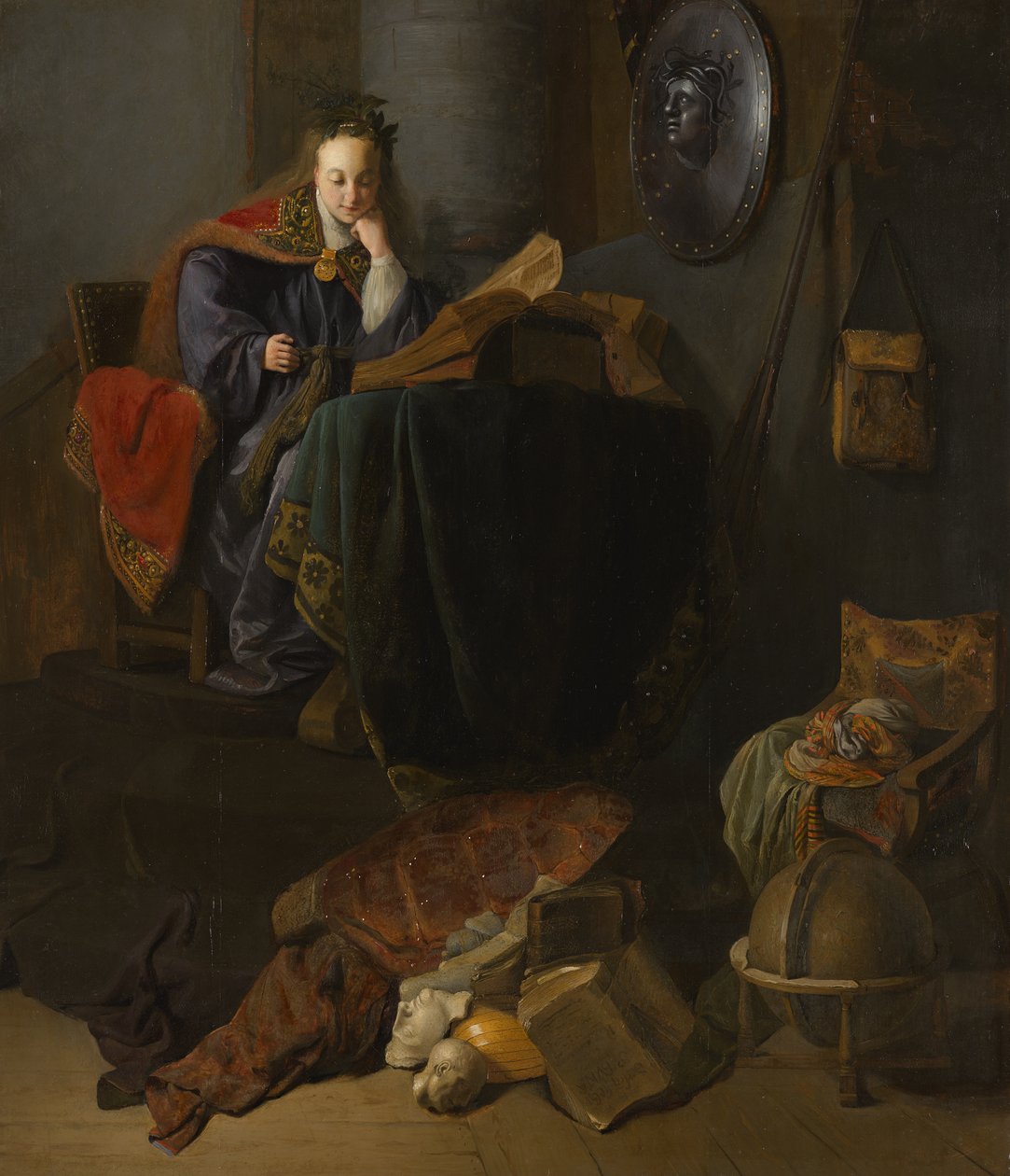 Minerva, 1630 af studio of Rembrandt Harmensz. van Rijn